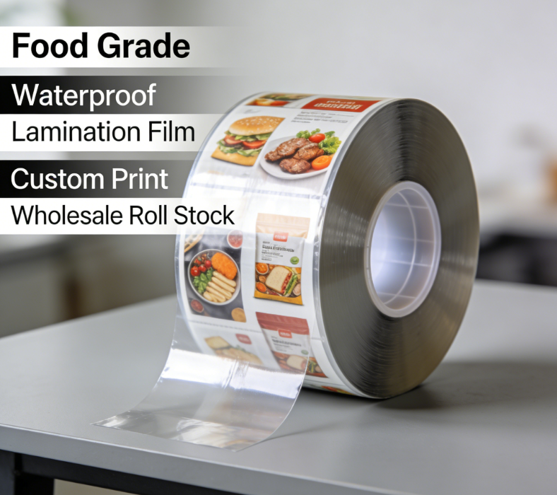 BOPP-Laminierfolienrolle in Lebensmittelqualität, individuell bedruckte flexible Verpackungsfolie