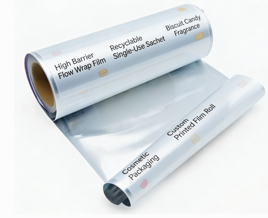 BOPP-Laminierfolienrolle in Lebensmittelqualität, individuell bedruckte flexible Verpackungsfolie
